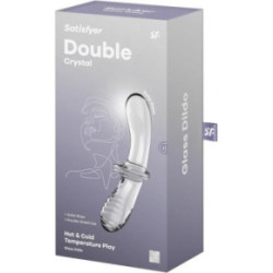 Satisfyer Double Crystal Dildo Transparent
