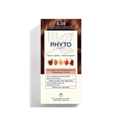Phyto Permanent Hair Color without Ammonia 1 Black