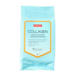 Purederm Collagen Make-Up Remover Cleansing Towelettes 30pcs
