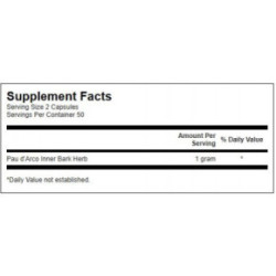 SWANSON Full Spectrum Pau d'Arco 500 mg Food Supplement 100 capsules