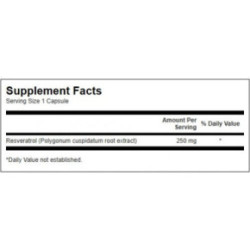 SWANSON Resveratrol 250 Mg Food Supplement 30 caps.