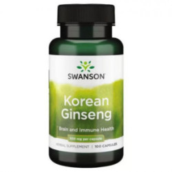 SWANSON Korean Ginseng 500mg Brain and Immune Health 100 capsules