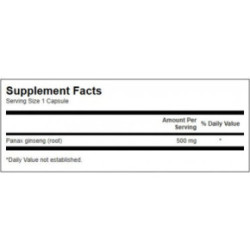 SWANSON Korean Ginseng 500mg Brain and Immune Health 100 capsules