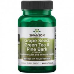 SWANSON Grape Seed, Green Tea & Pine Bark Complex 60 caps.