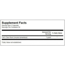 SWANSON Full Spectrum Cats Claw 500mg Traditional Immune Health 100 capsules