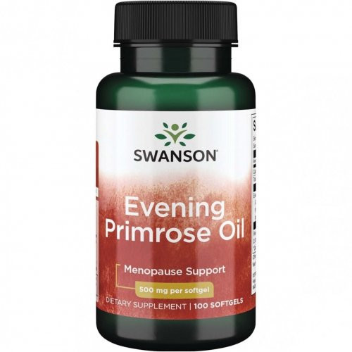 SWANSON Evening Primrose Oil 500mg Menopause Support 100 capsules