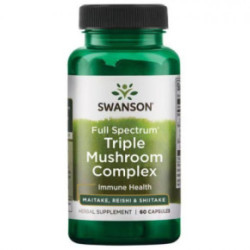 SWANSON Triple Mushroom Complex Immune Health 60 caps.