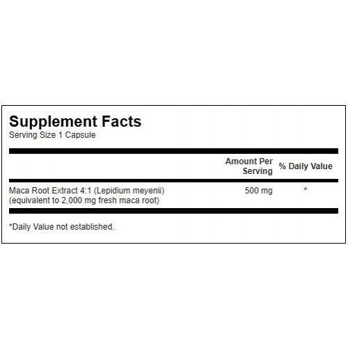 SWANSON Maca 500mg Sexual Health 60 caps.