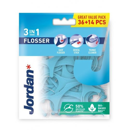 Jordan 3-in-1 Flosser 36pcs+14pcs