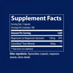 Trace Minerals Magnesium Glycinate 120mg 180 capsules
