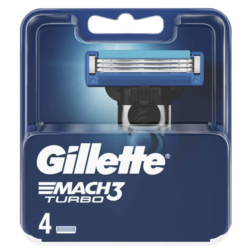 Gillette Mach 3 Turbo Cartridges 4 pcs.