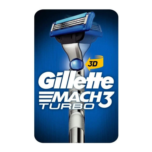 Gillette Mach3 Turbo Razor Handle and Refills Set