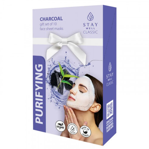 STAY WELL Classic Mask Purifying Charcoal 1 pc.