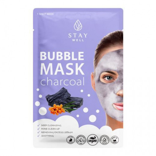 STAY WELL Deep Cleansing Bubble Mask Charcoal 1 pc.