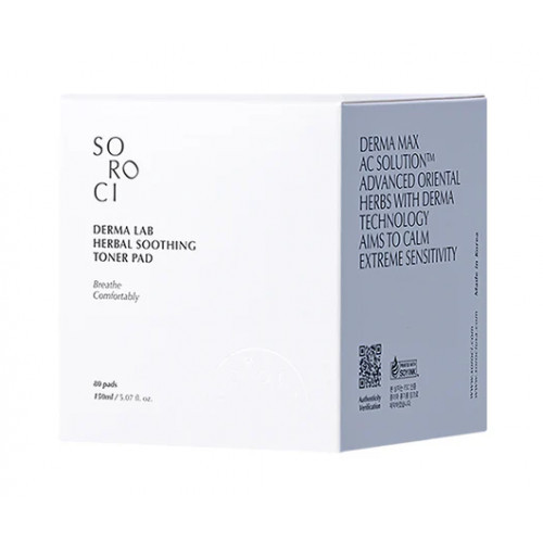 Soroci Derma Lab Herbal Soothing Toner Pad 80vnt
