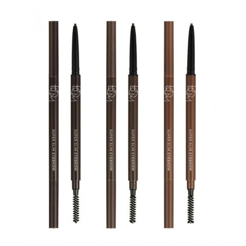 BOM Super Slim Eyebrow 01 Charcoal Brown