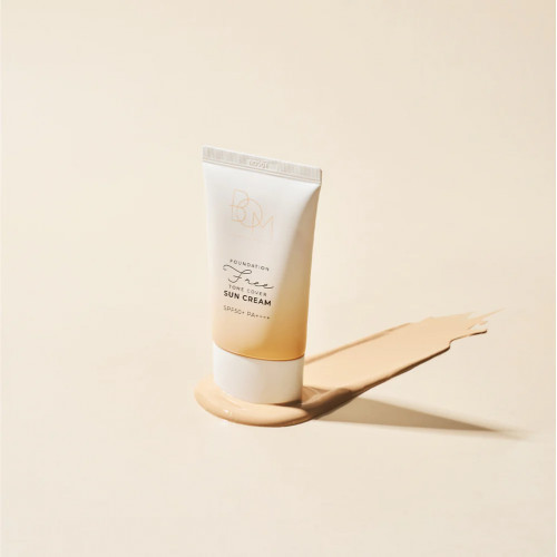 BOM Foundation-Free Tone Cover Sun Cream SPF50+PA++++ 50ml