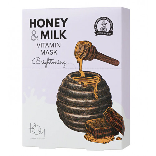 BOM Honey & Milk Vitamin Mask 10 pcs.