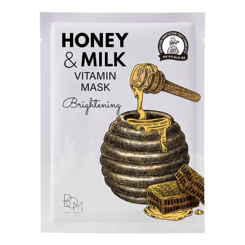 BOM Honey & Milk Vitamin Mask 10 pcs.