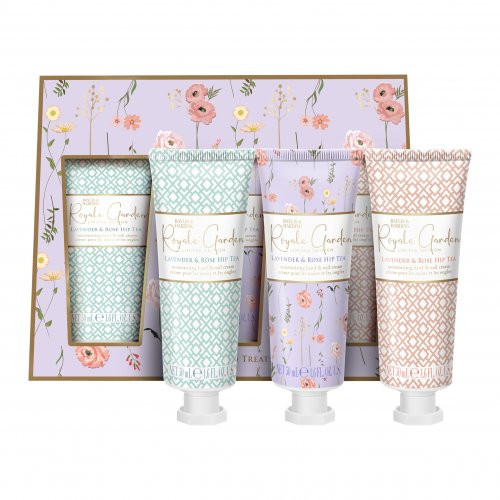Baylis & Harding Royale Garden Rose, Poppy & Vanilla Luxury Hand Treats Gift Set 3x50ml