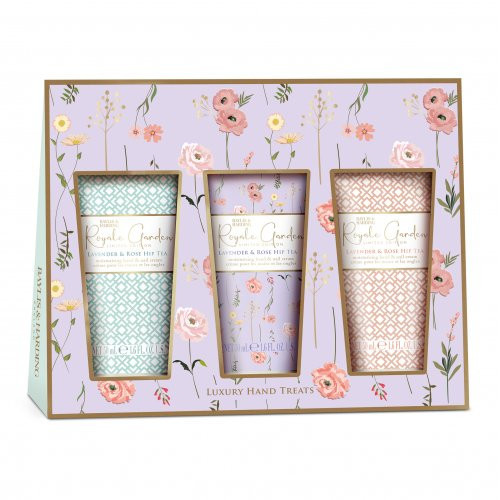 Baylis & Harding Royale Garden Rose, Poppy & Vanilla Luxury Hand Treats Gift Set 3x50ml