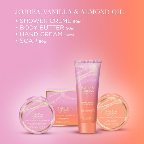 Baylis & Harding Jojoba, Vanilla & Almond Oil Luxury Pamper Tin Gift Set