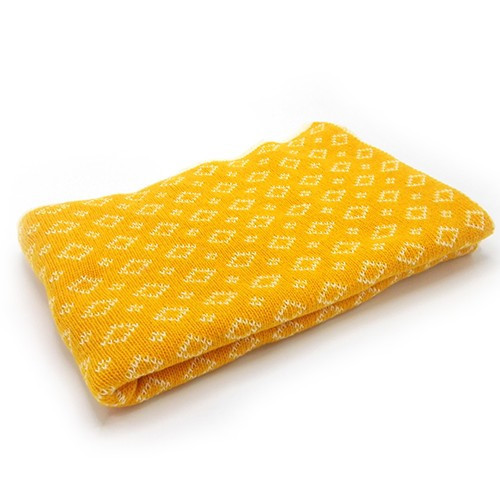 Nord Snow Chrystal Baby Merino Wool Blanket Yellow