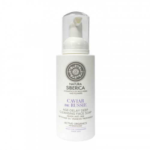 Natura Siberica Gyliai valantis muilas veidui Caviar De Russie 175ml