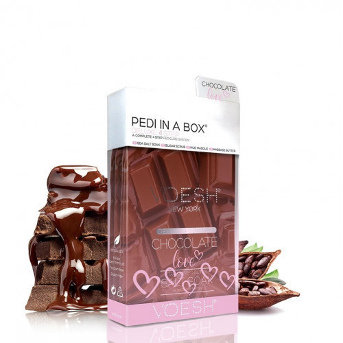 VOESH Deluxe Pedi In A Box 4 Step Chocolate Love Set