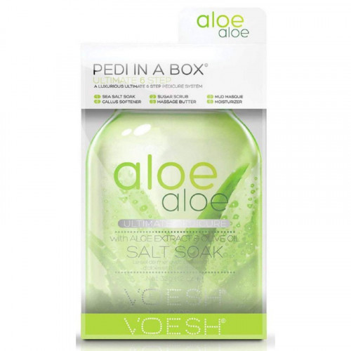 VOESH Ultimate 6 Steps Pedi In A Box 6in1 Aloe Aloe Set