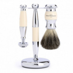 Edwin Jagger Double Edge DE 3 Piece Shaving Set Black