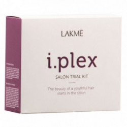 Lakme I.Plex Trial Kit Atstatomųjų Plaukų Priežiūros Priemonių Rinkinys 3x100ml