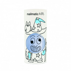 Nailmatic Kids Merlin Shimmer Pearly Blue Water-Based Nail Polish For Kids 8ml