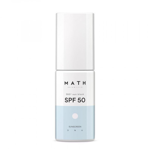 Math Scientific 360 Sun Block SPF50 Mineral Sunscreen 75ml