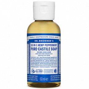 Dr. Bronner's Peppermint Pure-Castile Liquid Soap 60ml