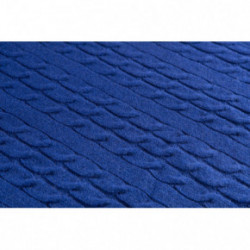 Nord Snow Triple Cable Merino Wool Blanket Blue