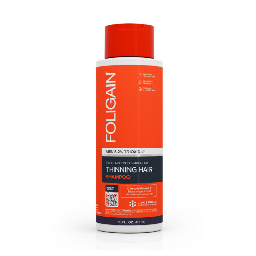 Foligain Stimulating Hair Shampoo for Thinning Hair for Men with 2% Trioxidil 236ml