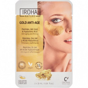 IROHA Divine Collection Extra Firmness Foil Tissue Patches With Gold 2pcs