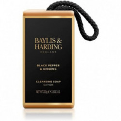 Baylis & Harding Signature Men's Black Pepper & Ginseng Soap on a Rope 200g