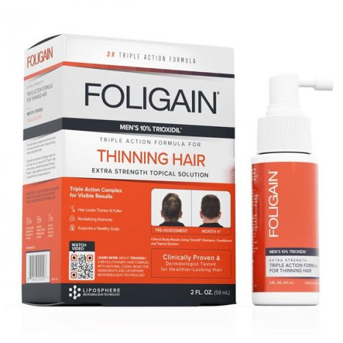 Foligain Intensive Targeted Treatment For Thinning Hair For Men with 10% Trioxidil 1 Month