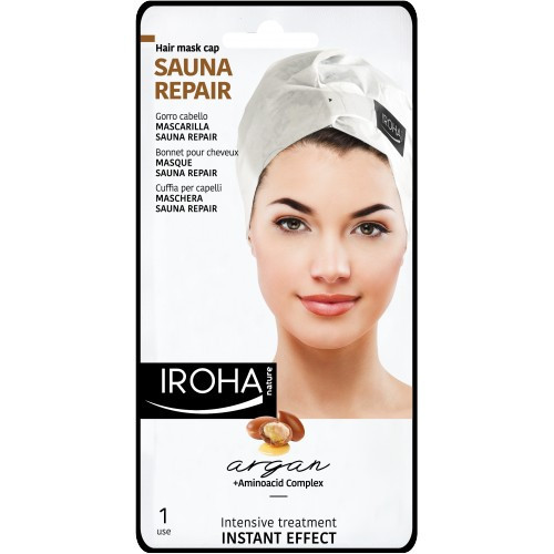 IROHA Sauna Repair Argan Hair Mask Cap 1pcs