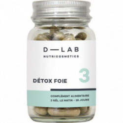 D-LAB Nutricosmetics Detox Foie Food Supplement For Liver Detox 1 Month