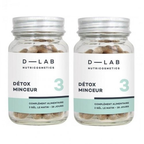 D-LAB Nutricosmetics Détox Minceur Food Supplemet For Slimming Detox 1 Month