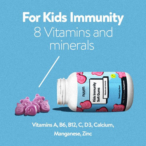 Nuum Cosmetics Kids Immunity Soft Gums Food Supplement 1 Month