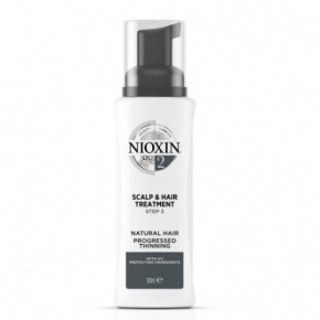 Nioxin SYS2 Scalp & Hair Treatment for Natural Hair with Progressed Thinning 100ml
