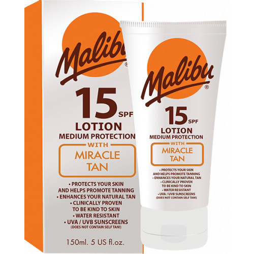 Malibu Miracle Tan Lotion SPF15 150ml