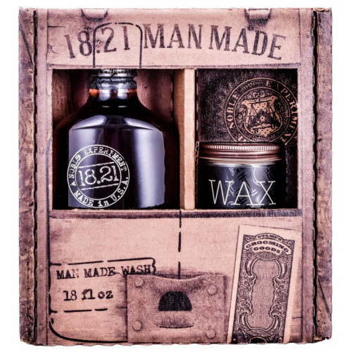 18.21 Man Made Wash & Wax Sweet Tobacco Gift Set