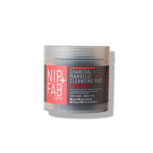 NIP + FAB Mandelic + Charcoal Fix Cleansing Pads 60 pcs.