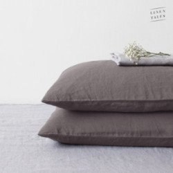 Linen Tales Linen Pillowcase Dark Grey