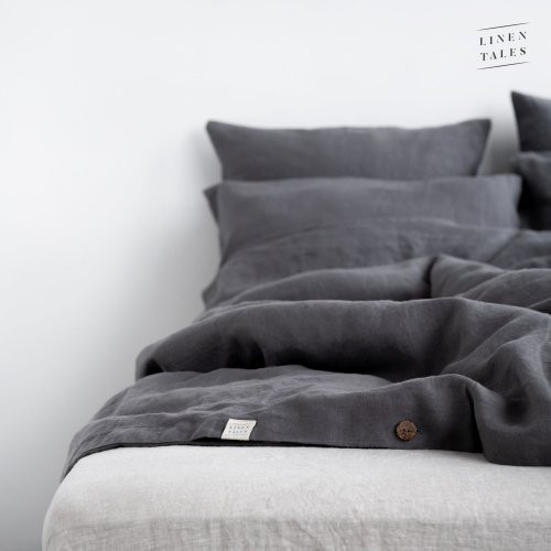 Linen Tales Linen Pillowcase Dark Grey